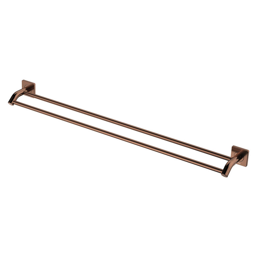 Sansa Double Towel Rail 900mm Brushed Copper Bathroom Accessories Fienza Default Title
