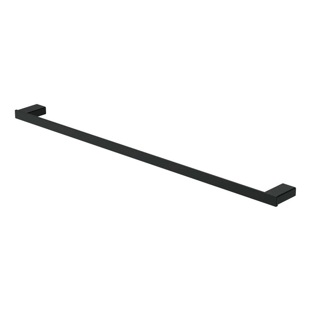 Tono 810 Single Towel Rail Matte Black Bathroom Accessories Fienza Default Title
