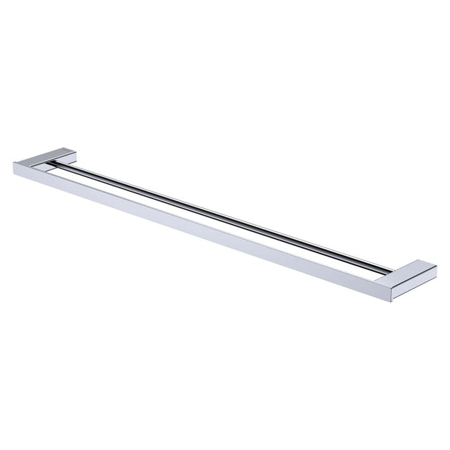 Tono 810 Double Towel Rail Chrome Bathroom Accessories Fienza Default Title