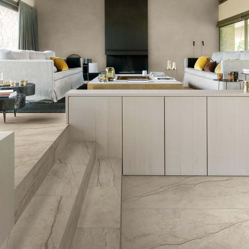 Mystone Silver Root 600x600 Natural Beige Stonke Look Tiles Tilemall