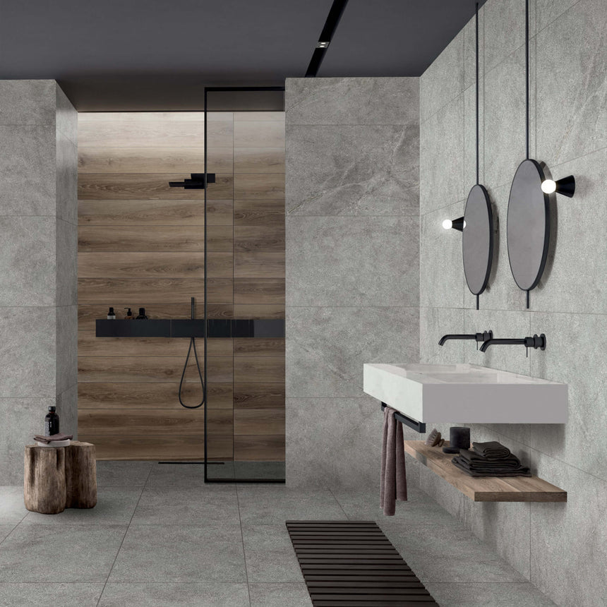 Atlantis 600x600 Natural Grey Marble Look Tiles Tilemall