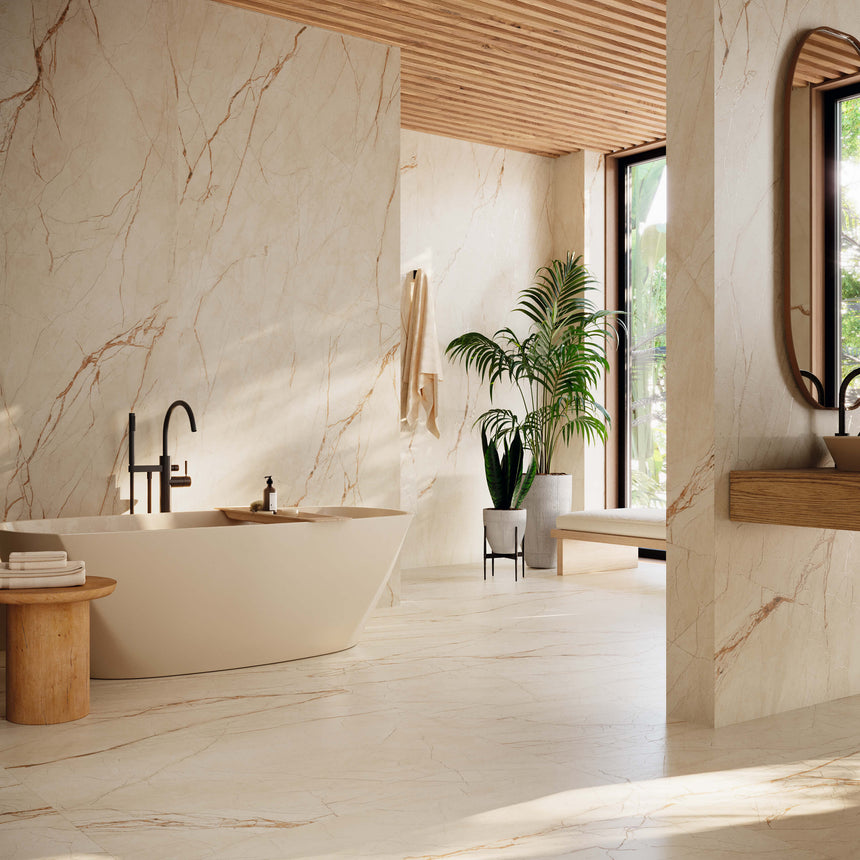 Noble Stone 600x600 Natural Canela Marble Look Tiles Tilemall