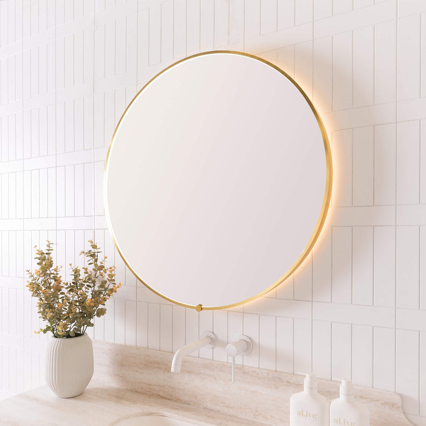 ADP Sera Round LED Mirror Framed Mirror ADP