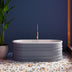 BelBagno Bucciano Freestanding Solid Surface Bath 1675mm Matt Grey