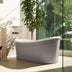 BelBagno Ritz Freestanding Solid Surface Bath 1676mm Matt Grey