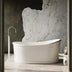 BelBagno Ritz Freestanding Solid Surface Bath 1676mm Matt White