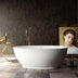 BelBagno Aveo Freestanding Acrylic Bath 1700mm Semi Gloss White