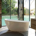 BelBagno Romano Freestanding Acrylic Bath 1700mm Semi Gloss White