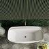 BelBagno Terriccio Freestanding/Back to Wall Acrylic Bath 1700mm Matt White
