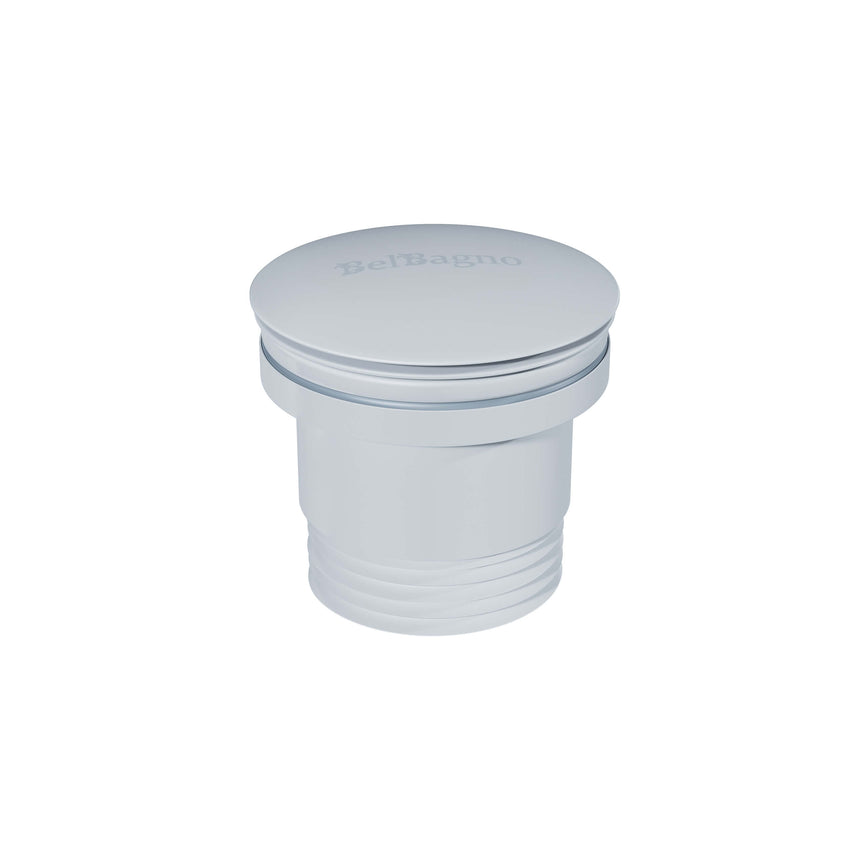 BelBagno Universal Popup Waste for Bath/Basin Matte White Other Accessories BelBagno