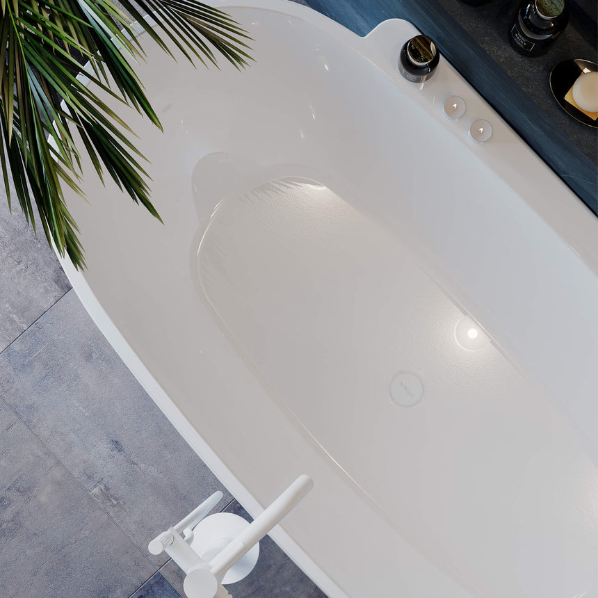 BelBagno Universal Popup Waste for Bath/Basin Matte White Other Accessories BelBagno