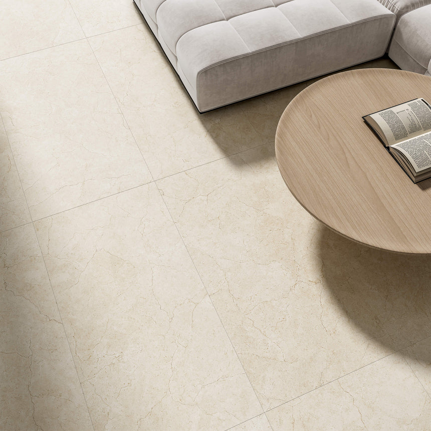 Crema Marfil 1200x600 Matt Ivoy Marble Look Tiles Tilemall