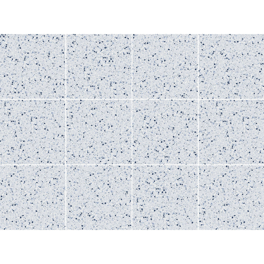 Laguna 600x600 Matt Blue Terrazzo Look Tiles Tilemall