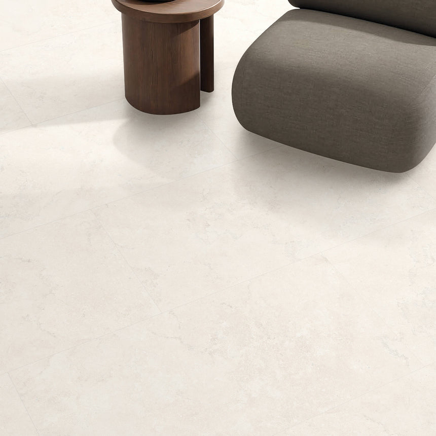 Core 1200x600 Matt White Concrete Look Tiles Tilemall