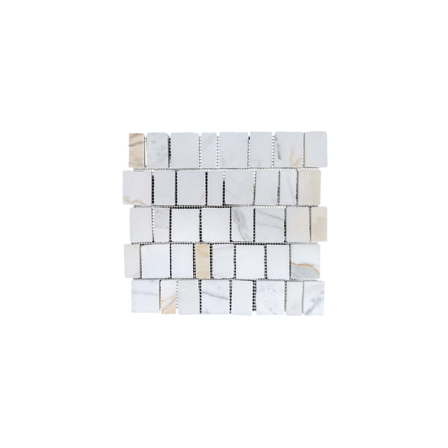 Marble Mosaic Scarpa Varies Honed Calacatta Gold