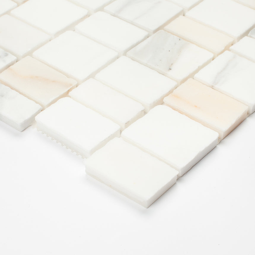 Marble Mosaic Scarpa Varies Honed Calacatta Gold