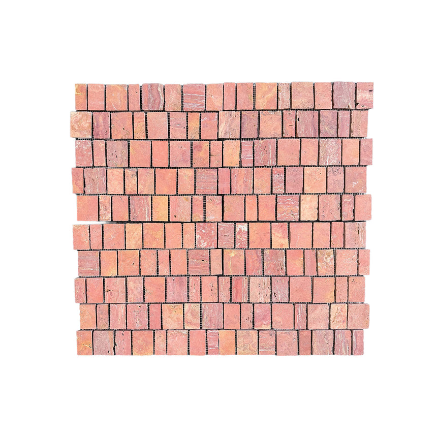 Marble Mosaic Scarpa Varies Honed Red Travertine