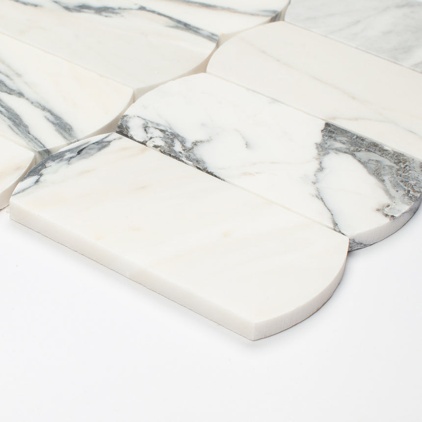 Marble Mosaic Arco 75x145mm Honed Arabescato