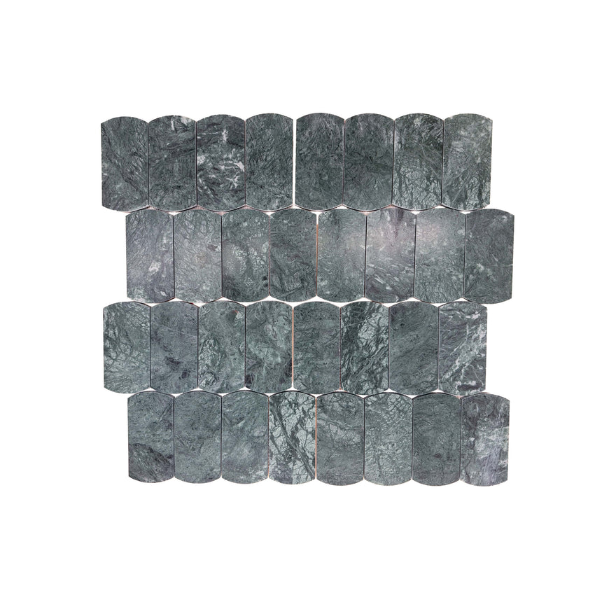 Marble Mosaic Arco 75x145mm Honed Indian Green