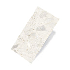 Sassi 600x300 Matt White Terrazzo Look Rectified