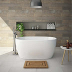Agena Acylic Freestanding Mini Bath None Overflow 990mm Gloss White