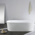 Agena Acylic Freestanding bath None Overflow 1200mm Gloss White