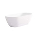 Ellips Slim Acrylic Freestanding bath None Overflow 1400mm Gloss White