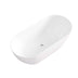Ellips Slim Acrylic Freestanding bath None Overflow 1700mm Gloss White