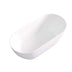 Ellips Slim Acrylic Freestanding bath None Overflow 1530mm Matt White