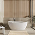 Valla Acylic Freestanding bath None Overflow 1600mm Gloss White