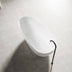 Nova Slim Acrylic Free Standing  Bath Overflow 1690mm Gloss White