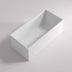 Kliff Multifit Freestanding bath None Overflow 1480mm Gloss White