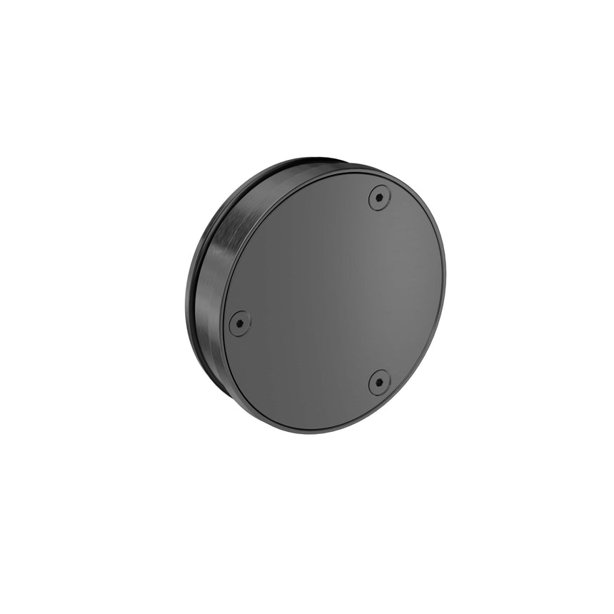 Others 110x110mm side view of Nero graphite stainless steel round clear out showing outlet profile by Tilemall
