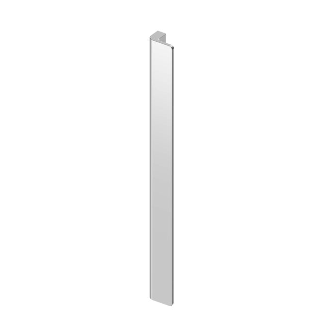 Nero Bianca appliance pull 440mm chrome by Tilemall, long rectangular handle with square mount