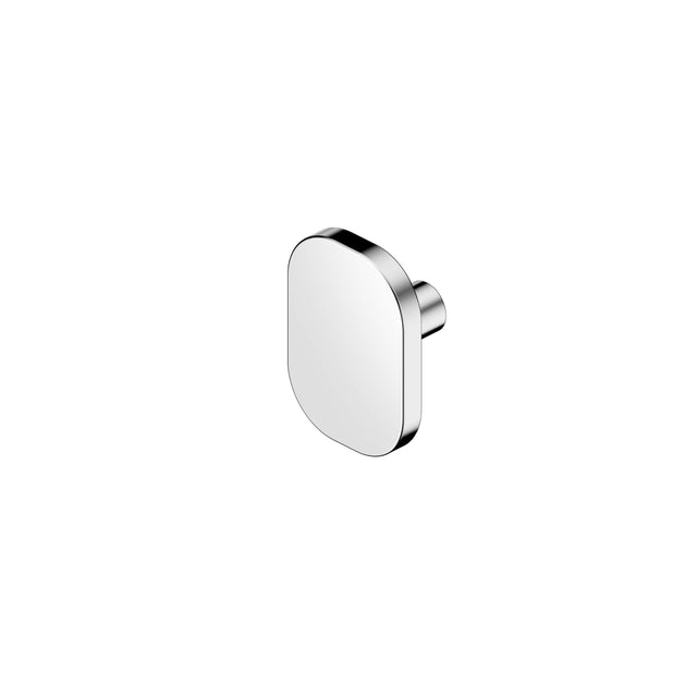 Nero Bianca 30x45mm chrome cabinet knob with rounded rectangular face and cylindrical grip by Tilemall