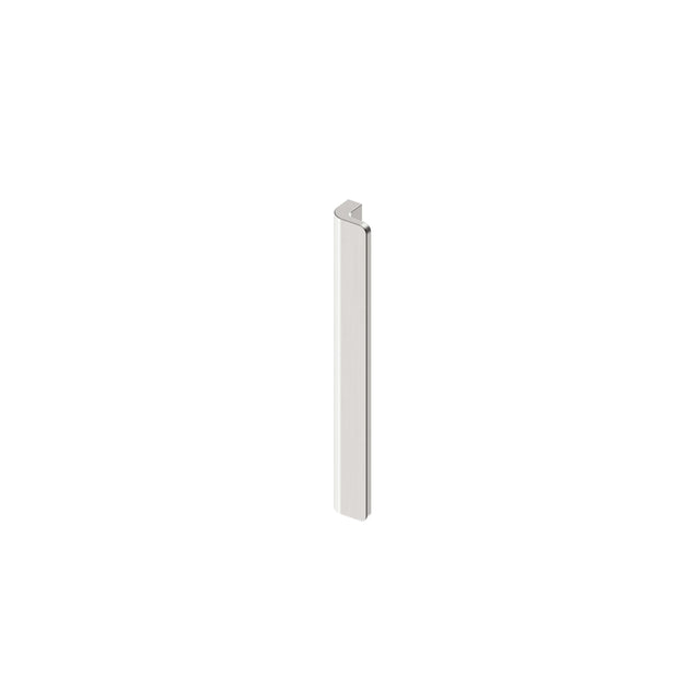 Nero Bianca brushed nickel pull handle 200mm by Tilemall with rectangular plate and top mount