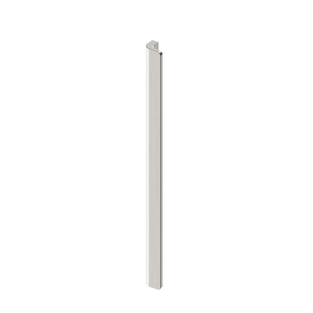 Nero Bianca brushed nickel pull handle 360mm by Tilemall with square cap and minimalist design