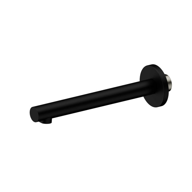 Nero Dolce II 230x60mm matte black basin spout with wall flange by Tilemall