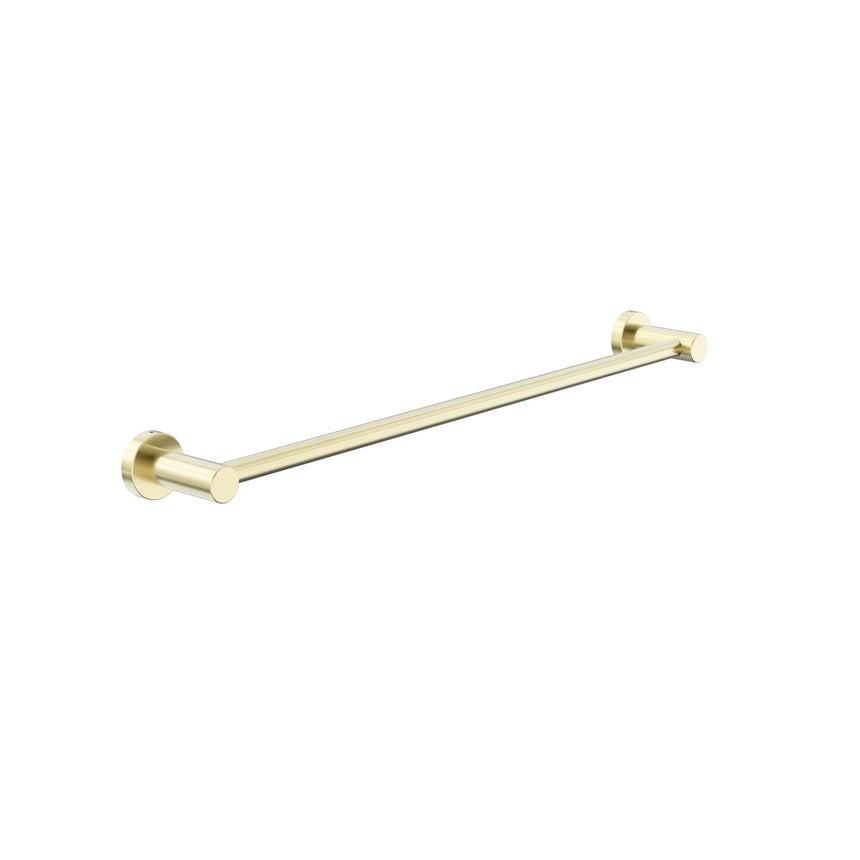 Nero Dolce II single towel rail 600mm brushed gold by Tilemall