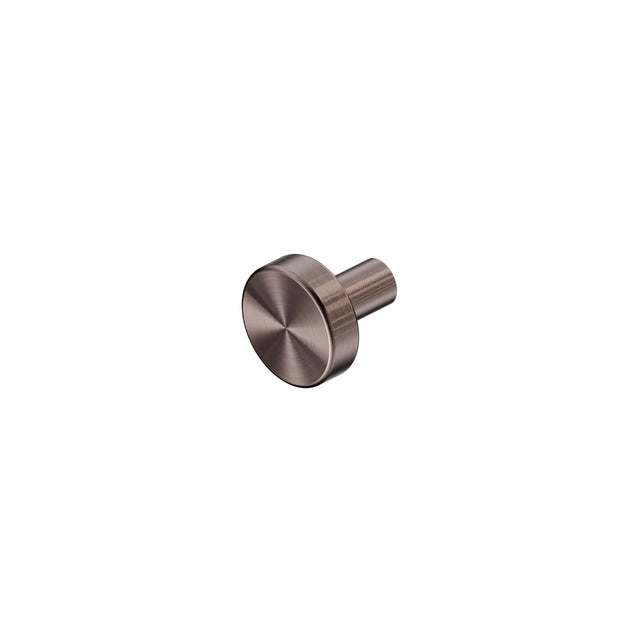 Nero Mecca 26x26mm cabinet knob Ø26 brushed bronze by Tilemall, circular pull with cylindrical stem