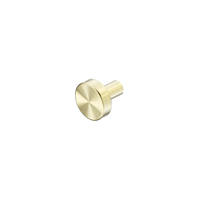 Nero Mecca 26x26mm cabinet knob Ø26 brushed gold with cylindrical stem by Tilemall