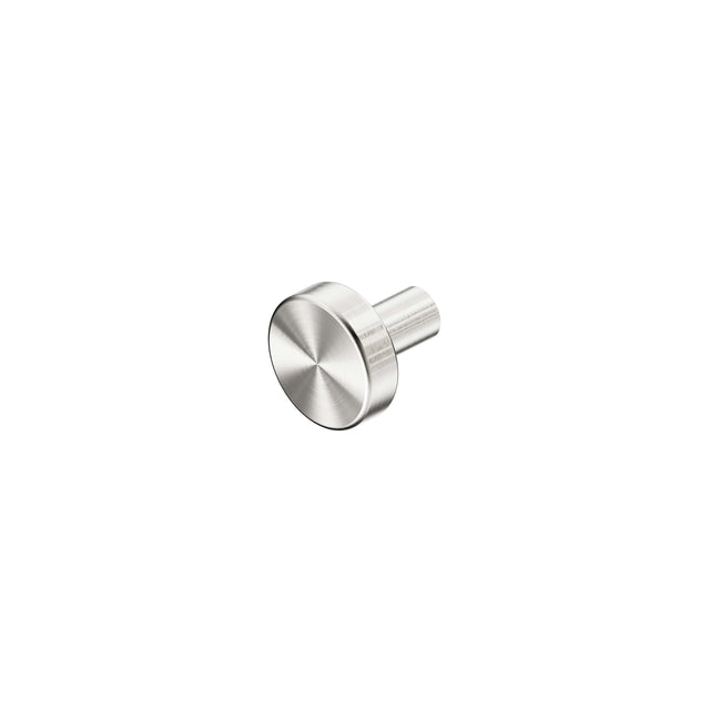 Nero Mecca 26x26mm cabinet knob Ø26 brushed nickel with cylindrical stem by Tilemall