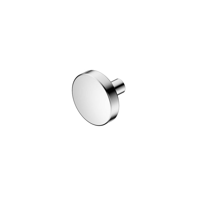Nero Mecca 26x36mm cabinet knob Ø36mm chrome with cylindrical stem by Tilemall