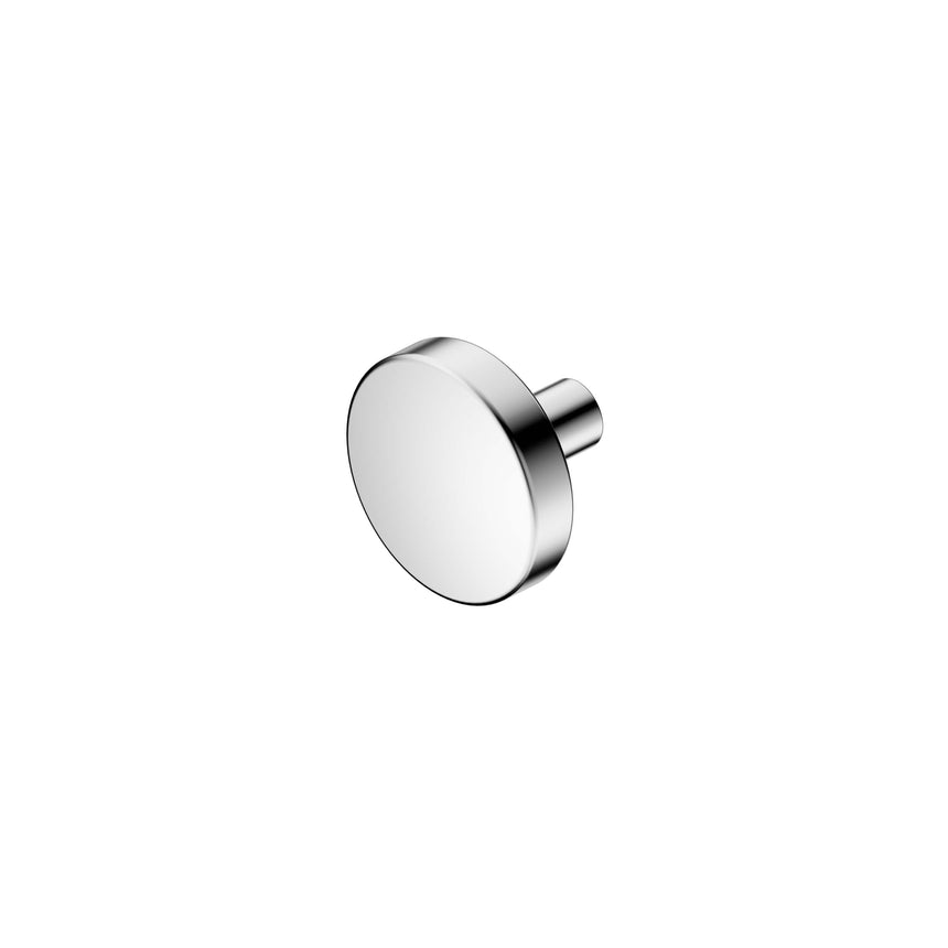 Nero Mecca 26x36mm cabinet knob Ø36mm chrome with cylindrical stem by Tilemall