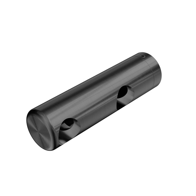 Nero Mecca Care 25mm grab rail double towel bracket left in gun metal by Tilemall
