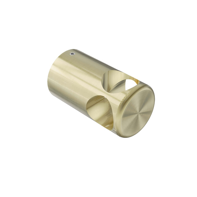Nero Mecca Care 32mm grab rail T bar bracket in brushed gold by Tilemall