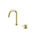 Nero Mecca Hob Baisn Mixer Set Edge Spout Brushed Gold