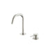 Nero Mecca Hob Baisn Mixer Set Edge Spout Brushed Nickel