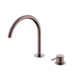 Nero Mecca Hob Bath/Kitchen Mixer Set Arc Spout Brushed Bronze