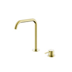 Nero Mecca Hob Bath/Kitchen Mixer Set Edge Spout Brushed Gold